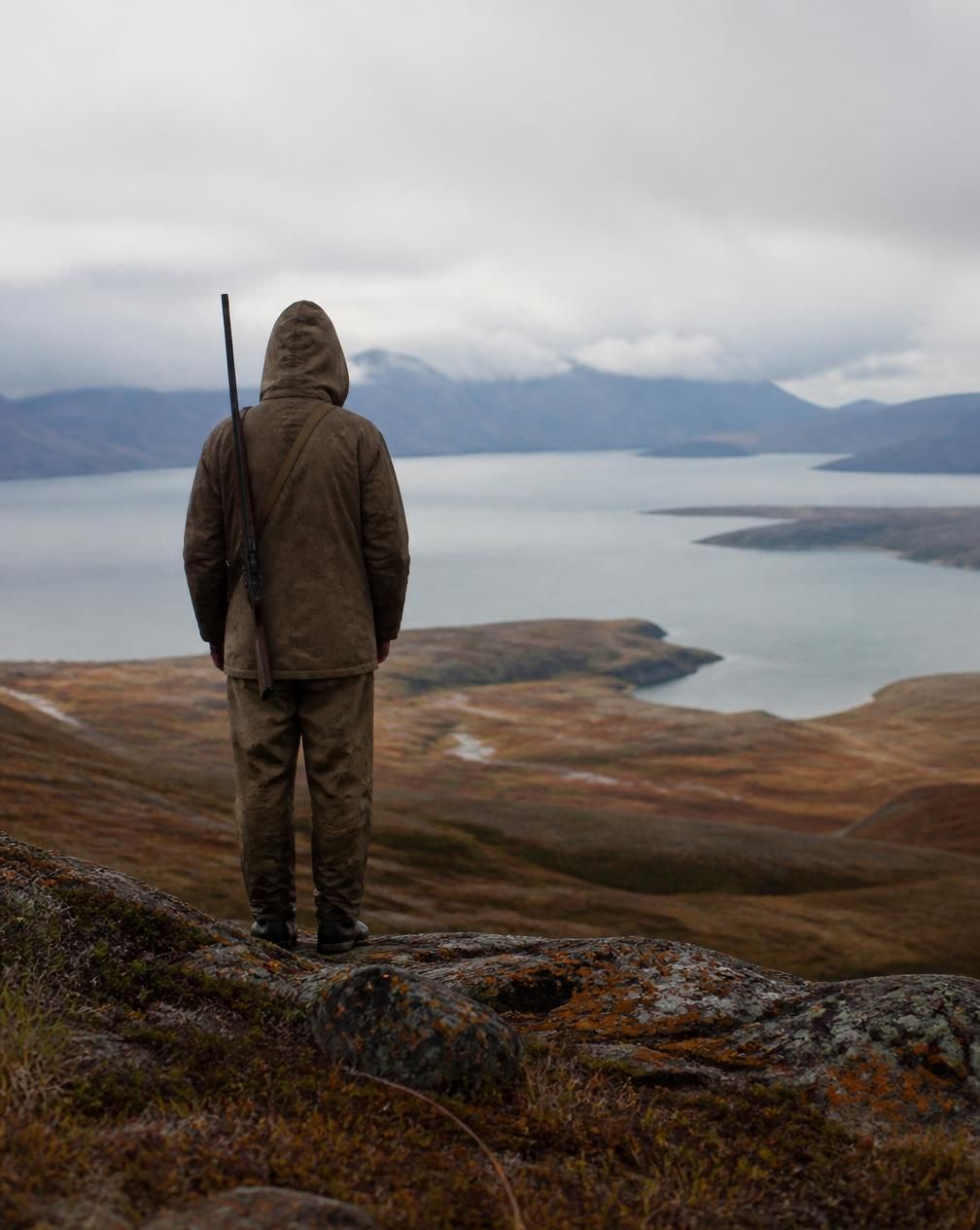 Kodiak Island alpine ridge above a bay